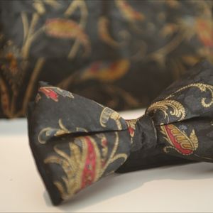 Bowtie and cummerbund set